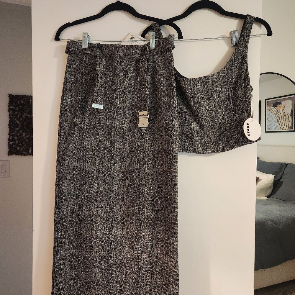 STAUD Murray Two-Piece Skirt Set NWT
